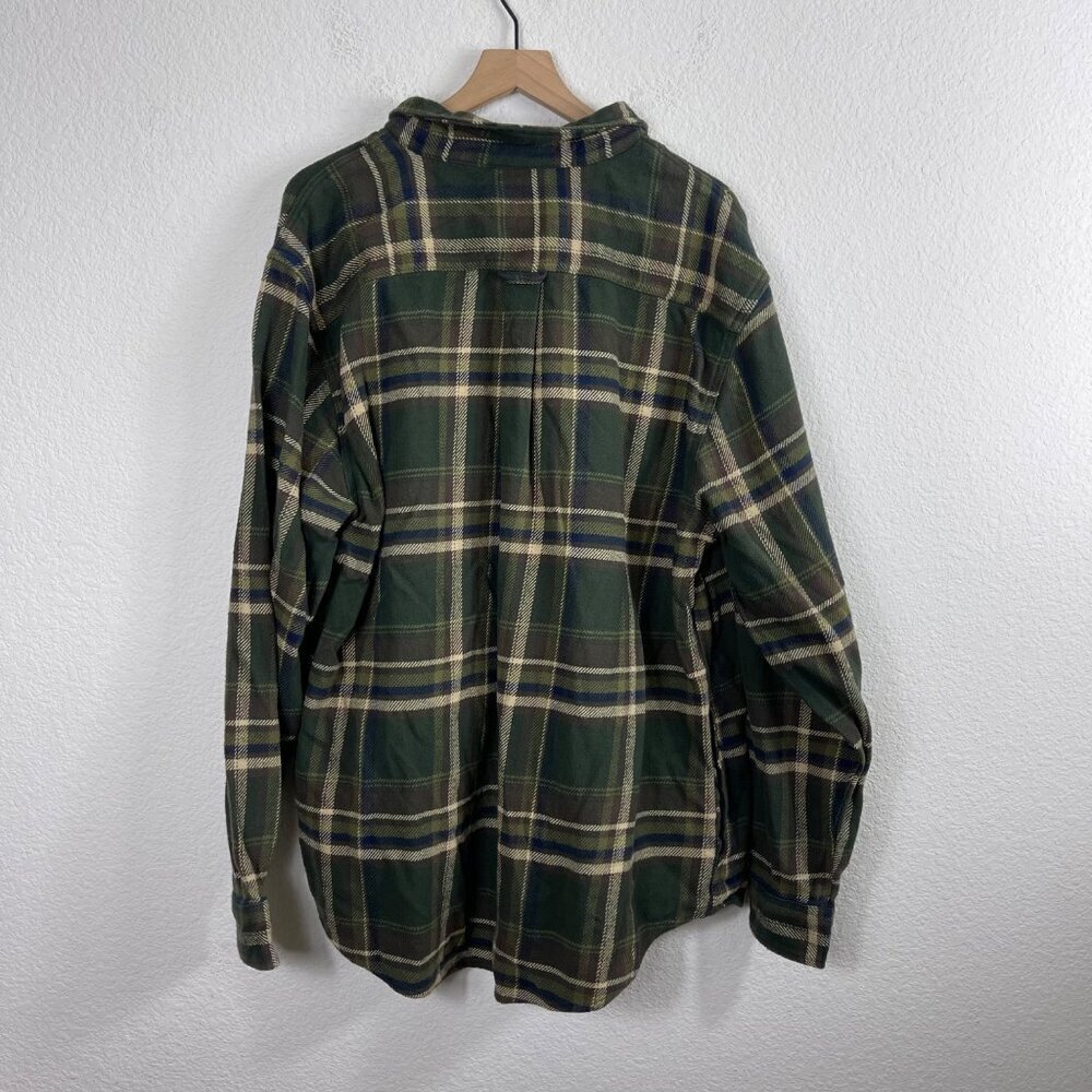 Orvis Men’s Heavyweight Flannel Shirt – XXL Brown/Green Plaid - Picture 6 of 6